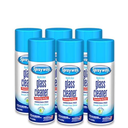 Sprayway Glass Cleaner Foaming Aerosol (6-Pack)